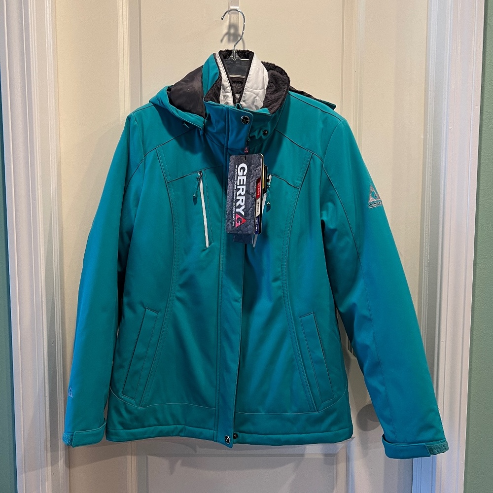 BNWT Gerry Womens 3-in-1 Systems Jacket blue size small